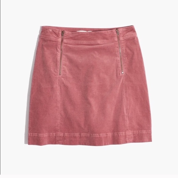 Madewell Dresses & Skirts - Madewell velveteen pink uptown skirt